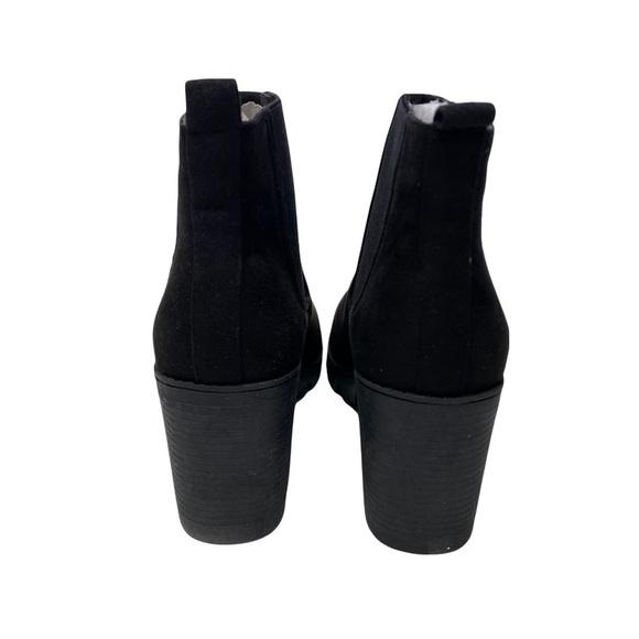 Topshop Byron Unit Booties Black Sz 9.5 NWOB Chunky Heel - Picture 9 of 12